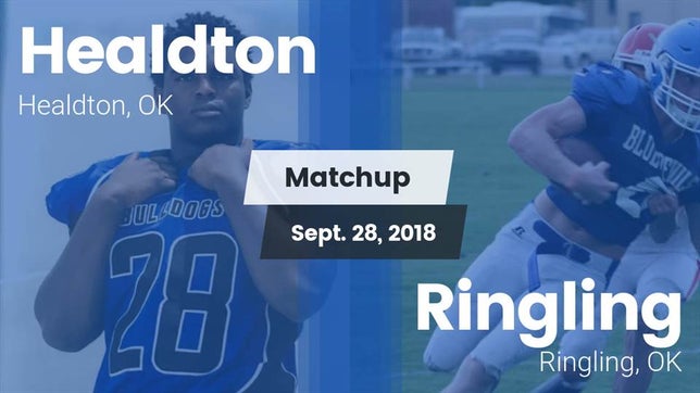 Watch this highlight video of the Healdton (OK) football team in its game Matchup: Healdton vs. Ringling  2018 on Sep 28, 2018