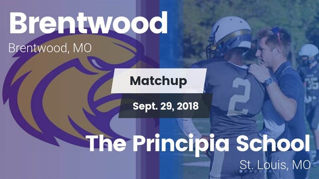 Watch this highlight video of the Brentwood (MO) football team in its game Matchup: Brentwood High vs. The Principia School 2018 on Sep 29, 2018