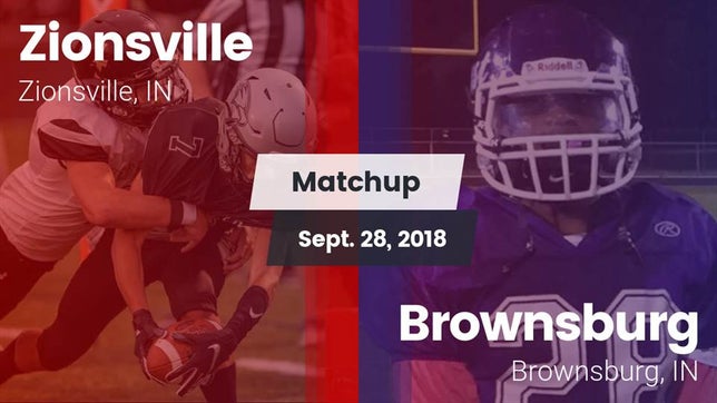 Watch this highlight video of the Zionsville (IN) football team in its game Matchup: Zionsville vs. Brownsburg  2018 on Sep 28, 2018