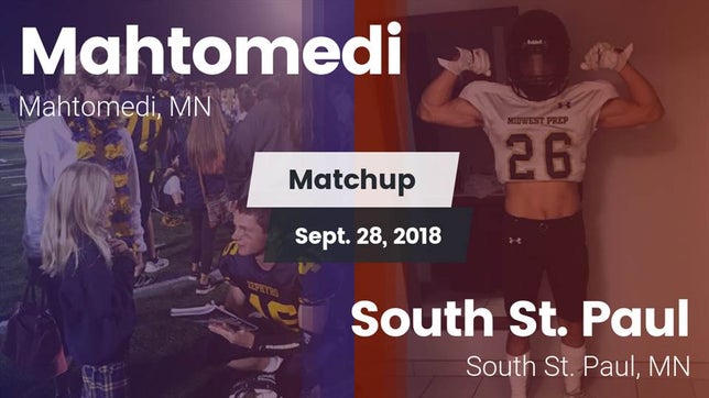 Watch this highlight video of the Mahtomedi (MN) football team in its game Matchup: Mahtomedi High vs. South St. Paul  2018 on Sep 28, 2018