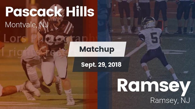 Watch this highlight video of the Pascack Hills (Montvale, NJ) football team in its game Matchup: Pascack Hills vs. Ramsey  2018 on Sep 28, 2018