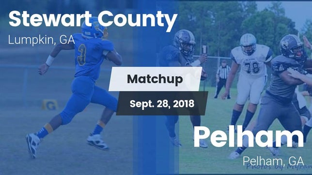 Watch this highlight video of the Stewart County (Lumpkin, GA) football team in its game Matchup: Stewart County High vs. Pelham  2018 on Sep 28, 2018