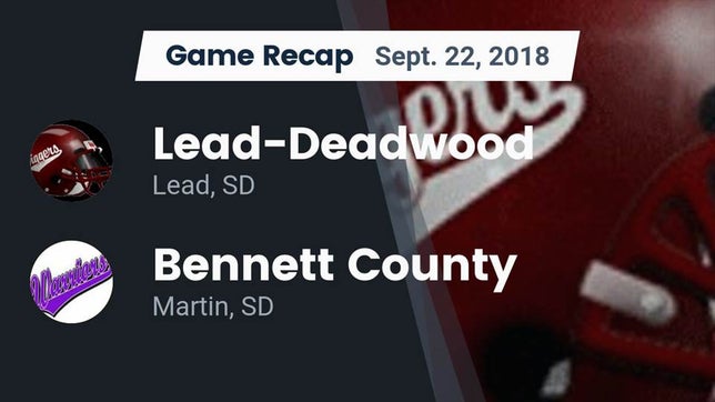 Watch this highlight video of the Lead-Deadwood (Lead, SD) football team in its game Recap: Lead-Deadwood  vs. Bennett County  2018 on Sep 22, 2018