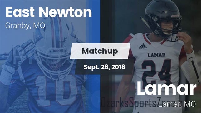 Watch this highlight video of the East Newton (Granby, MO) football team in its game Matchup: East Newton vs. Lamar  2018 on Sep 28, 2018