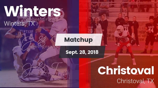 Watch this highlight video of the Winters (TX) football team in its game Matchup: Winters vs. Christoval  2018 on Sep 28, 2018
