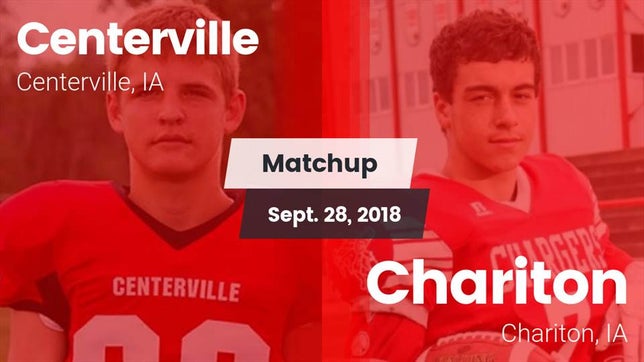 Watch this highlight video of the Centerville (IA) football team in its game Matchup: Centerville High vs. Chariton  2018 on Sep 28, 2018