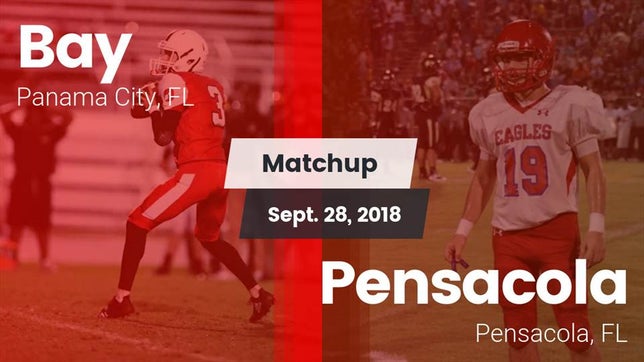 Watch this highlight video of the Bay (Panama City, FL) football team in its game Matchup: Bay vs. Pensacola  2018 on Sep 28, 2018