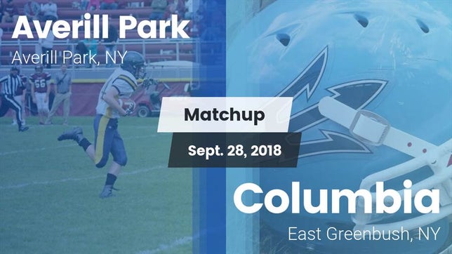 Watch this highlight video of the Averill Park (NY) football team in its game Matchup: Averill Park High vs. Columbia  2018 on Sep 28, 2018