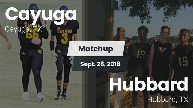 Watch this highlight video of the Cayuga (TX) football team in its game Matchup: Cayuga  vs. Hubbard  2018 on Sep 28, 2018