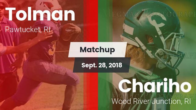 Watch this highlight video of the Tolman (Pawtucket, RI) football team in its game Matchup: Tolman vs. Chariho  2018 on Sep 28, 2018
