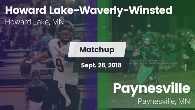 Watch this highlight video of the Howard Lake-Waverly-Winsted (Howard Lake, MN) football team in its game Matchup: Howard Lake-Waverly- vs. Paynesville  2018 on Sep 28, 2018