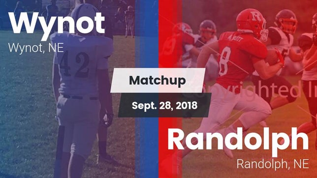 Watch this highlight video of the Wynot (NE) football team in its game Matchup: Wynot vs. Randolph  2018 on Sep 28, 2018