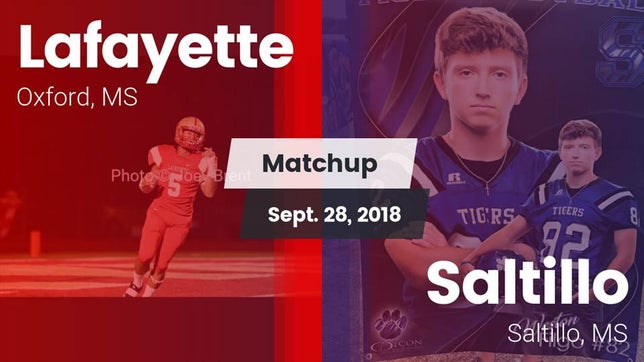 Watch this highlight video of the Lafayette (Oxford, MS) football team in its game Matchup: Lafayette High vs. Saltillo  2018 on Sep 28, 2018
