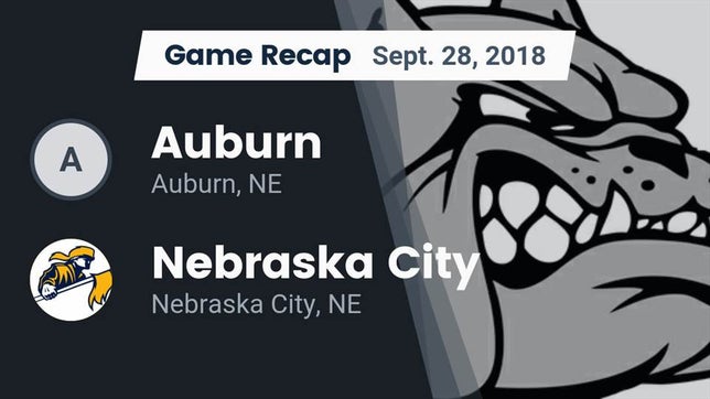 Watch this highlight video of the Auburn (NE) football team in its game Recap: Auburn  vs. Nebraska City  2018 on Sep 28, 2018