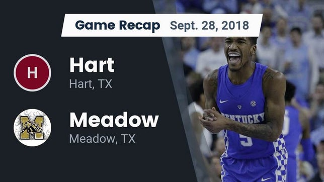 Watch this highlight video of the Hart (TX) football team in its game Recap: Hart  vs. Meadow  2018 on Sep 28, 2018