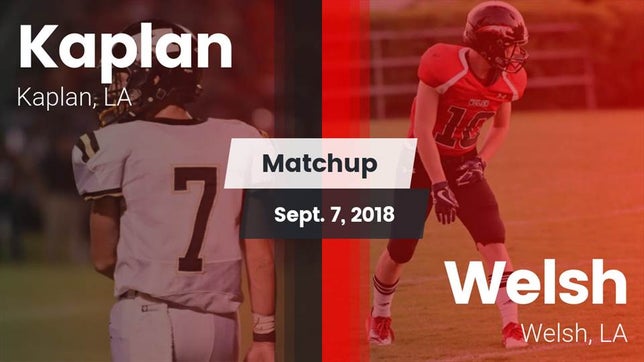 Watch this highlight video of the Kaplan (LA) football team in its game Matchup: Kaplan vs. Welsh  2018 on Sep 7, 2018