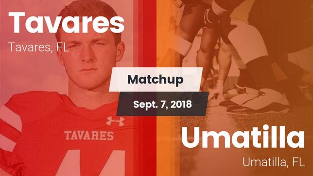 Watch this highlight video of the Tavares (FL) football team in its game Matchup: Tavares vs. Umatilla  2018 on Sep 7, 2018