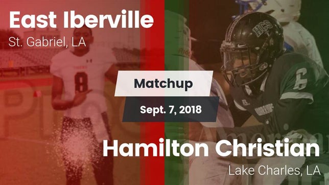 Watch this highlight video of the East Iberville (St. Gabriel, LA) football team in its game Matchup: East Iberville vs. Hamilton Christian  2018 on Sep 7, 2018