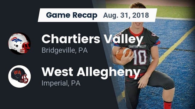 Watch this highlight video of the Chartiers Valley (Bridgeville, PA) football team in its game Recap: Chartiers Valley  vs. West Allegheny  2018 on Aug 31, 2018