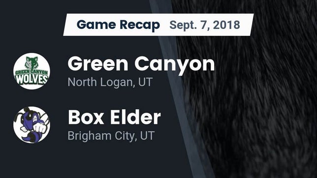 Watch this highlight video of the Green Canyon (North Logan, UT) football team in its game Recap: Green Canyon  vs. Box Elder  2018 on Sep 7, 2018