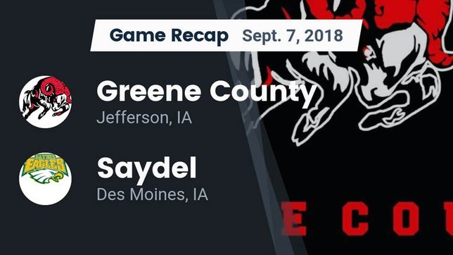 Watch this highlight video of the Jefferson-Scranton (Jefferson, IA) football team in its game Recap: Greene County  vs. Saydel  2018 on Sep 7, 2018
