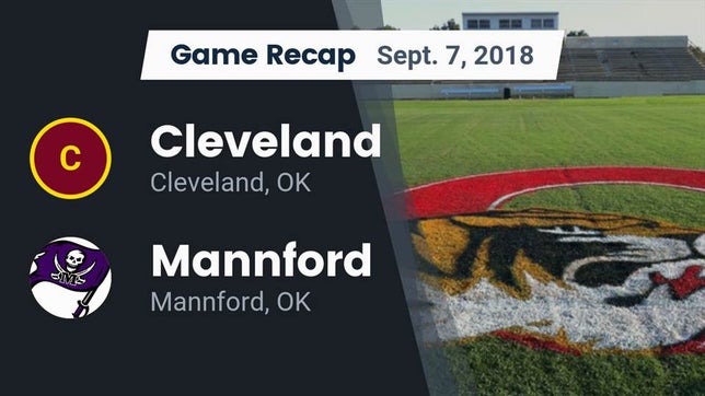 Watch this highlight video of the Cleveland (OK) football team in its game Recap: Cleveland  vs. Mannford  2018 on Sep 7, 2018