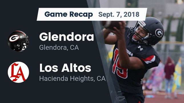 Watch this highlight video of the Glendora (CA) football team in its game Recap: Glendora  vs. Los Altos  2018 on Sep 7, 2018