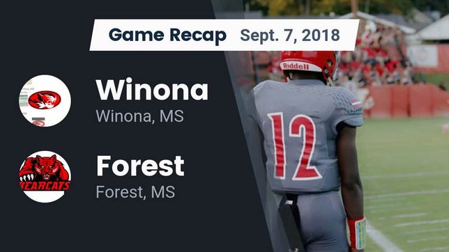 Watch this highlight video of the Winona (MS) football team in its game Recap: Winona  vs. Forest  2018 on Sep 7, 2018