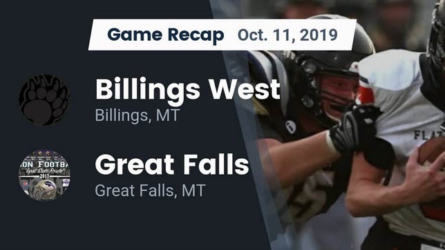 Watch this highlight video of the Billings West (Billings, MT) football team in its game Recap: Billings West  vs. Great Falls  2019 on Oct 11, 2019