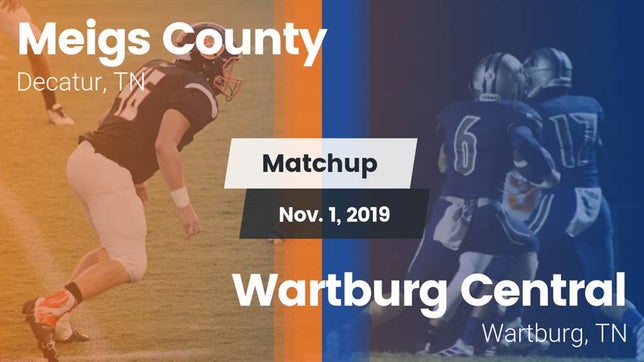 Watch this highlight video of the Meigs County (Decatur, TN) football team in its game Matchup: Meigs County vs. Wartburg Central  2019 on Nov 1, 2019