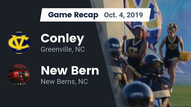 Watch this highlight video of the D.H. Conley (Greenville, NC) football team in its game Recap: Conley  vs. New Bern  2019 on Oct 4, 2019