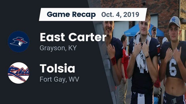 Watch this highlight video of the East Carter (Grayson, KY) football team in its game Recap: East Carter  vs. Tolsia  2019 on Oct 4, 2019