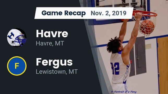 Watch this highlight video of the Havre (MT) football team in its game Recap: Havre  vs. Fergus  2019 on Nov 2, 2019