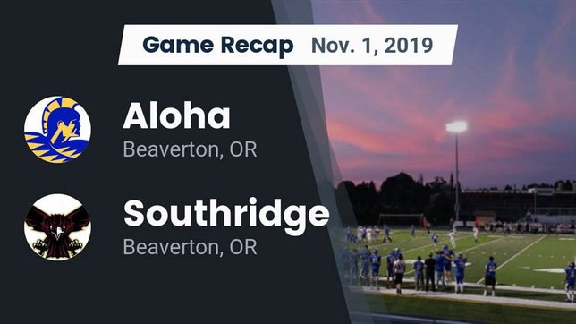 Watch this highlight video of the Aloha (Beaverton, OR) football team in its game Recap: Aloha  vs. Southridge  2019 on Nov 1, 2019