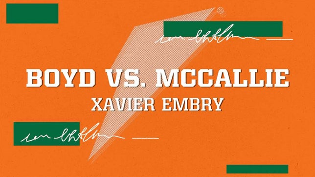 Watch this highlight video of Xavier Embry on Oct 26, 2021