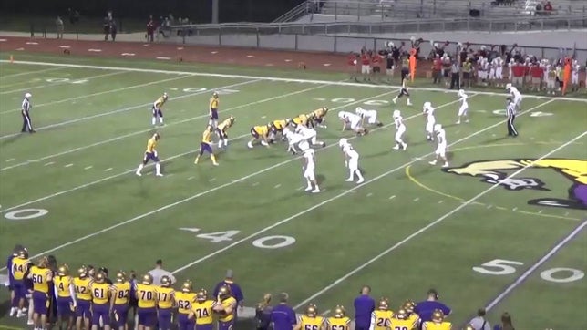 Watch this highlight video of Trey Gibson of the Hobart (IN) football team in its game Kankakee Valley High School on Oct 1, 2021