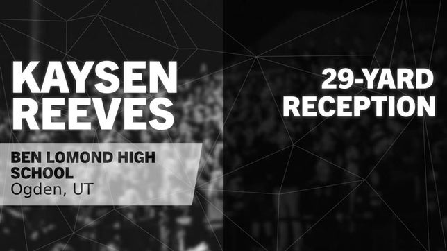 Watch this highlight video of Kaysen Reeves