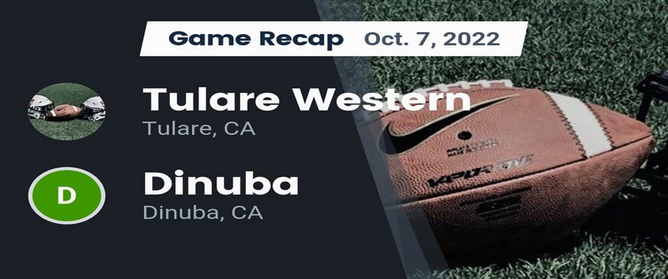 Tulare Western vs Dinuba Football 10/7/2022