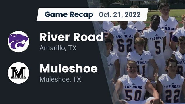 Watch this highlight video of the River Road (Amarillo, TX) football team in its game Recap: River Road  vs. Muleshoe  2022 on Oct 21, 2022
