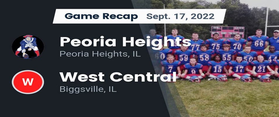 Biggsville West Central vs Peoria Heights Football 9/17/2022