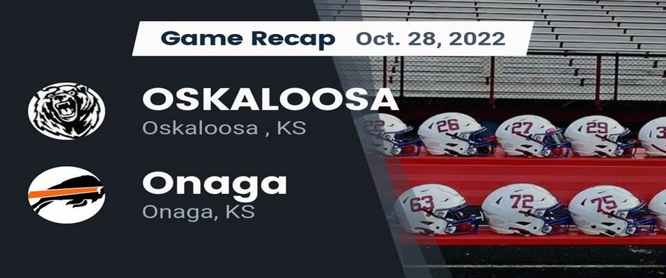 Oskaloosa vs Onaga Football 10/27/2022