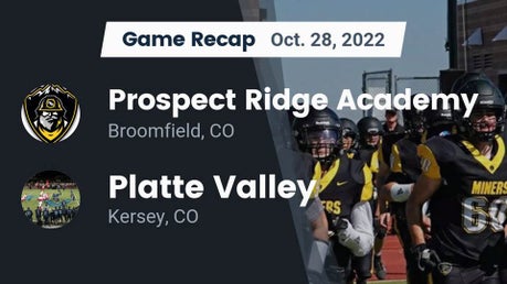 Prospect Ridge Academy vs Timnath | Football | 9/8/2022