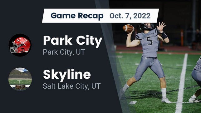 Watch this highlight video of the Park City (UT) football team in its game Recap: Park City  vs. Skyline  2022 on Oct 7, 2022