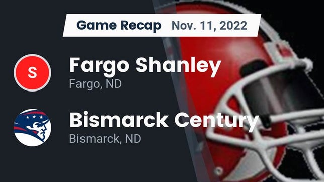 Watch this highlight video of the Shanley (Fargo, ND) football team in its game Recap: Fargo Shanley  vs. Bismarck Century  2022 on Nov 11, 2022