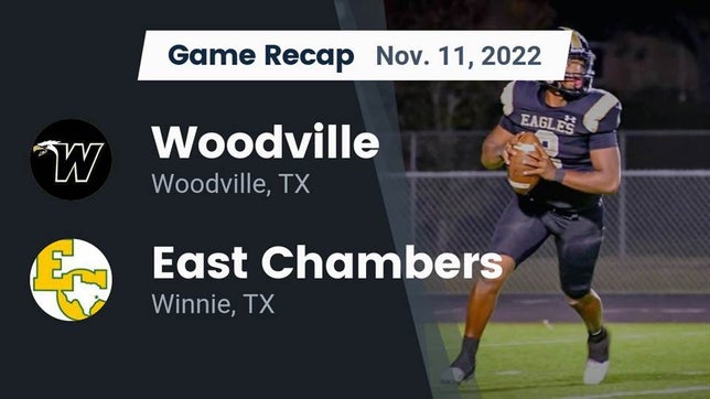 Watch this highlight video of the Woodville (TX) football team in its game Recap: Woodville  vs. East Chambers  2022 on Nov 12, 2022
