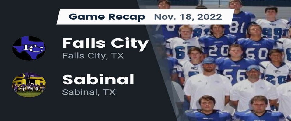 Sabinal vs Falls City Football 11/18/2022