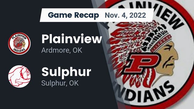Watch this highlight video of the Plainview (Ardmore, OK) football team in its game Recap: Plainview  vs. Sulphur  2022 on Nov 4, 2022