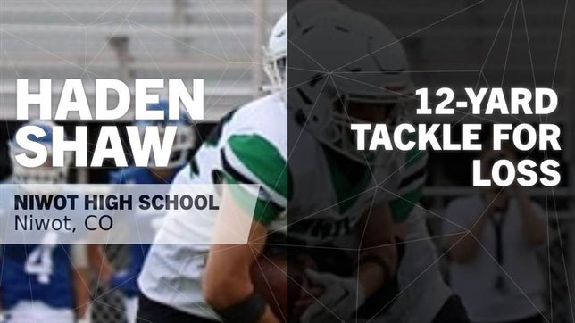 Watch this highlight video of Haden Shaw