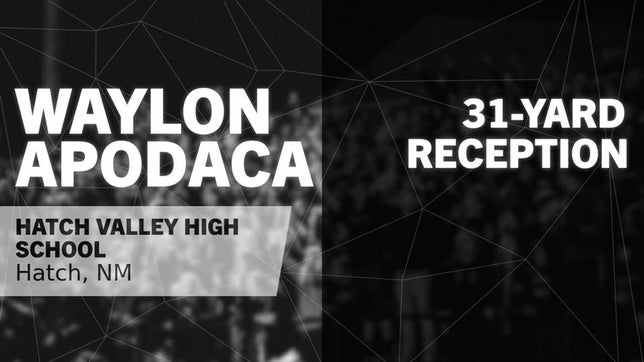 Watch this highlight video of Waylon Apodaca