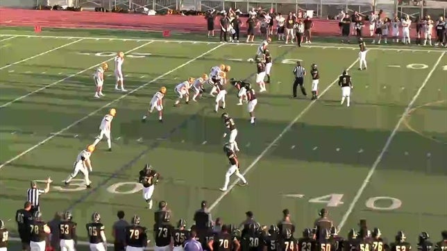Watch this highlight video of Brady Smigiel of the Newbury Park (CA) football team in its game Golden Valley High School on Aug 19, 2022